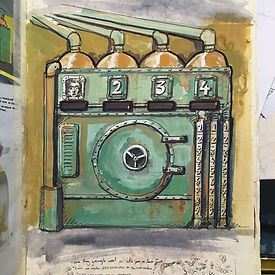  set design london - darling and edge - gingerline - gingerline machine