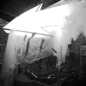 set design london - Darling and Edge - the vaults gallery - more is more