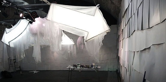 set design london - Darling and Edge - the vaults gallery - more is more