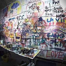 set design london - Darling and Edge - the vaults gallery - more is more