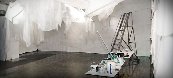 set design london - Darling and Edge - the vaults gallery - more is more