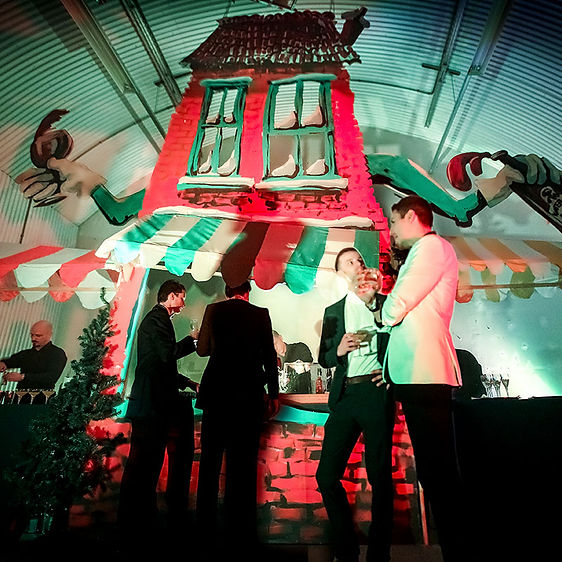 set design london - Darling and Edge - the Vaults - Christmas 2014